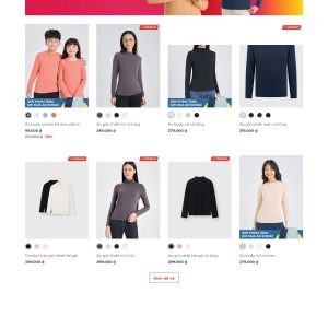 Mẫu Website Thời Trang Canifa