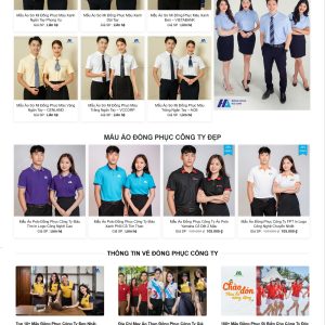 Mẫu Website Thời Trang Đồng Phục Hải Anh