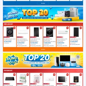 Mẫu Website Điện Máy HC