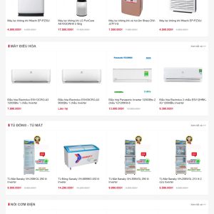 Mẫu Thiết Kế Website Điện Máy Tân Phong