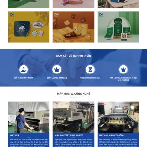 Mẫu Website In Đại Minh