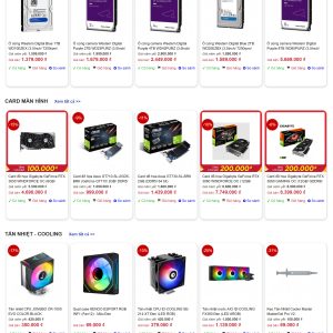 Mẫu Website Máy Tính Linh Kiện Phúc Anh