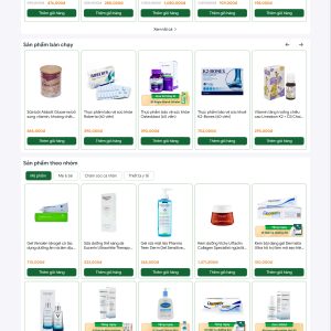 Mẫu Website Nhà Thuốc Trung Sơn