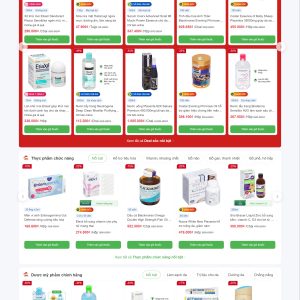 Mẫu Website Nhà Thuốc An Khang