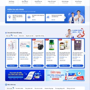 Mẫu Website Nhà Thuốc Long Châu FPT
