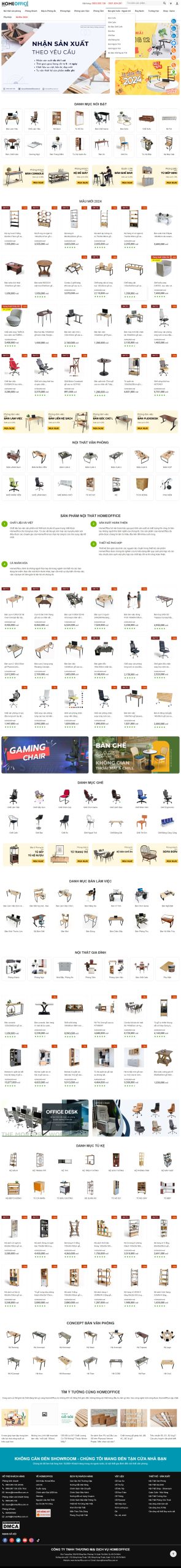 Mẫu Thiết Kế Website Nội Thất Home Office