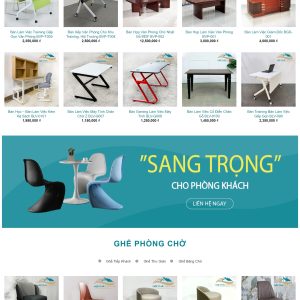 Mẫu Thiết Kế Website Nội Thất Office