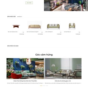 Mẫu Thiết Kế Website Nội Thất Nhà Xinh