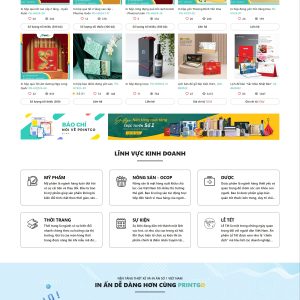 Mẫu Website Printgo
