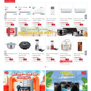 Mẫu Thiết Kế Website Điện Máy Hoàng Gia