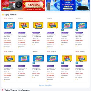 Mẫu Thiết Kế Website Điện Máy Xanh