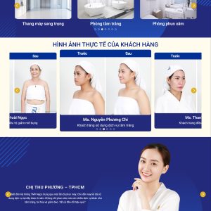 Mẫu Website Thẩm Mỹ Viện Ngọc Dung