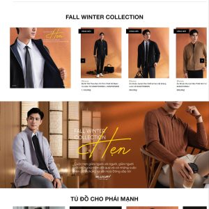 Mẫu Website Thời Trang BILUXURY