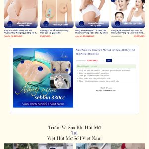 Mẫu Website Viện Tách Mỡ Số 1 Việt Nam